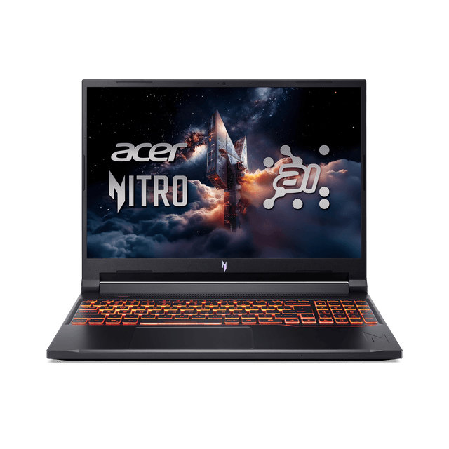 Acer Nitro V 16 AI 16 WUXGA IPS 180Hz Gaming Laptop, AMD Ryzen AI 5 240 Processor, NVIDIA GeForce RTX 5050 with 8GB GDDR7 VRAM, 16GB RAM, 512GB PCIe Gen 4 SSD, Obsidian Black