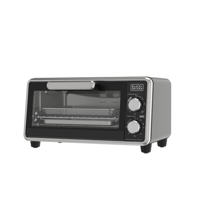 Black+Decker Crisp N Bake PRO Stainless Steel 4-Slice Air Fryer Toaster Oven