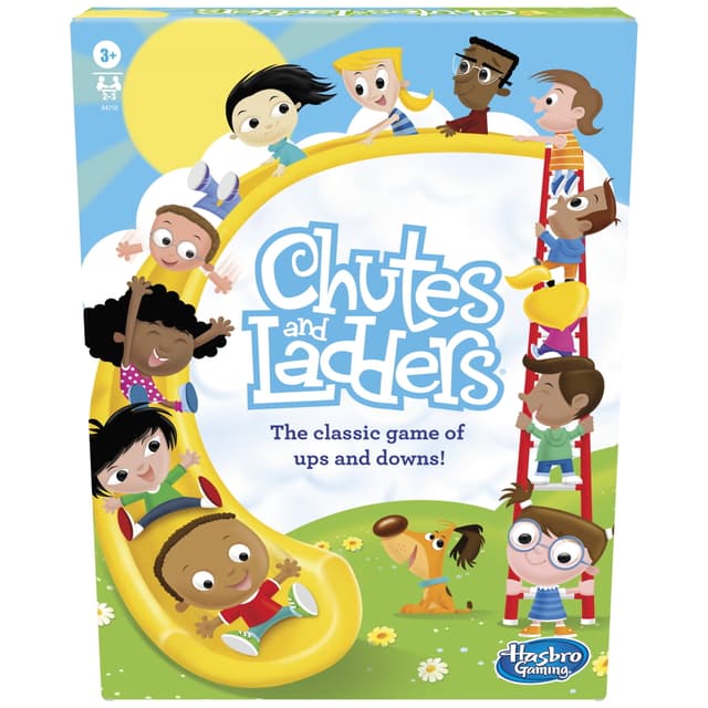 Chutes and Ladders Board Game, Classic Family Games, Teacher School Supplies (Walmart Exclusive)