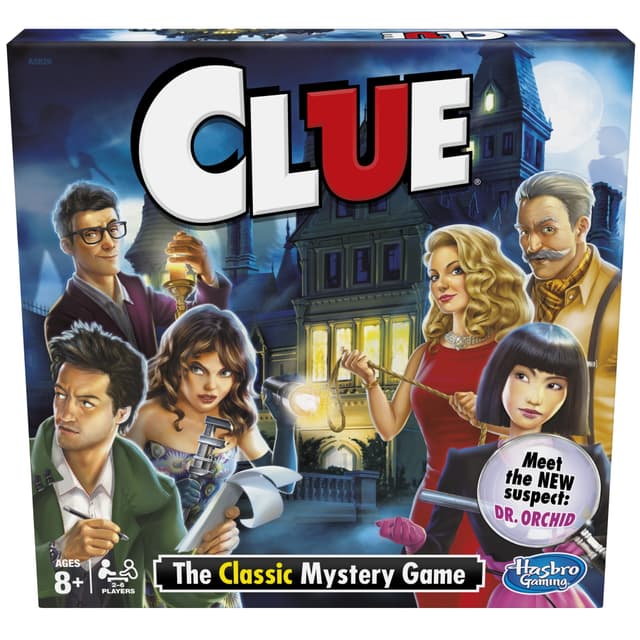Clue Board Game, Mystery Game for Kids Ages 8 and Up, Family Games for 2-6 Players (Walmart Exclusive)