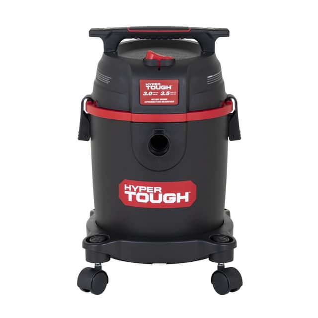 Hyper Tough 3 Gallon 3.5 HP Poly Wet Dry Vacuum for Home, Car, Garage & Workshop