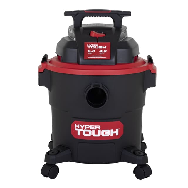 Hyper Tough 5 Gallon 4 HP Wet/Dry Vacuum for the Car, Garage, Home or Workshop