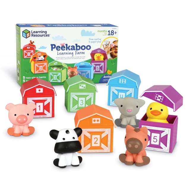 Learning Resources Peekaboo Learning Farm Educational Toys Ages 18 months