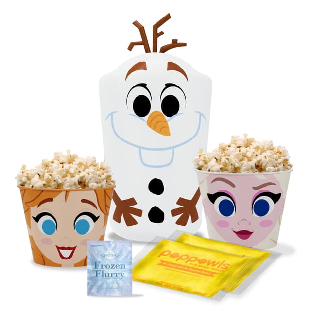 Olaf Poppowls Kit; At-Home Movie Night; Popcorn; All-Ages; Elsa And Anna