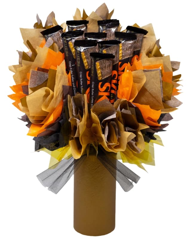 Skor Chocolate Bouquet | Gift for Toffee Lovers | Sweets for Your Sweet | Anniversary, Birthday, Thank You or Appreciation Gift