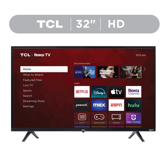 TCL 32 Class S3 (32S331) 720p HD LED Smart TV with Roku TV