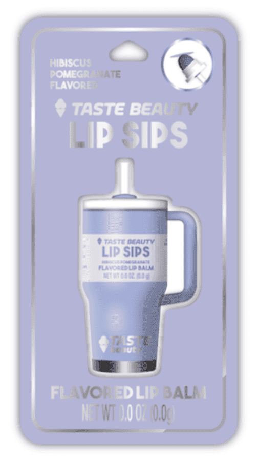 Taste Beauty Lip Sips Tumbler Lip Balm - Blue