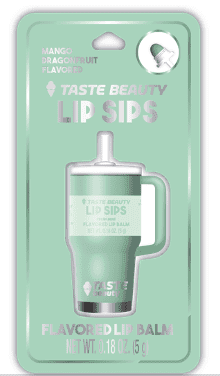 Taste Beauty Lip Sips Tumbler Lip Balm, Mint