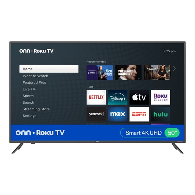 onn 50 Class 4K UHD Roku Smart Television, 100012585